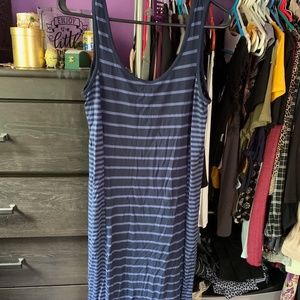 Blue Striped Dress